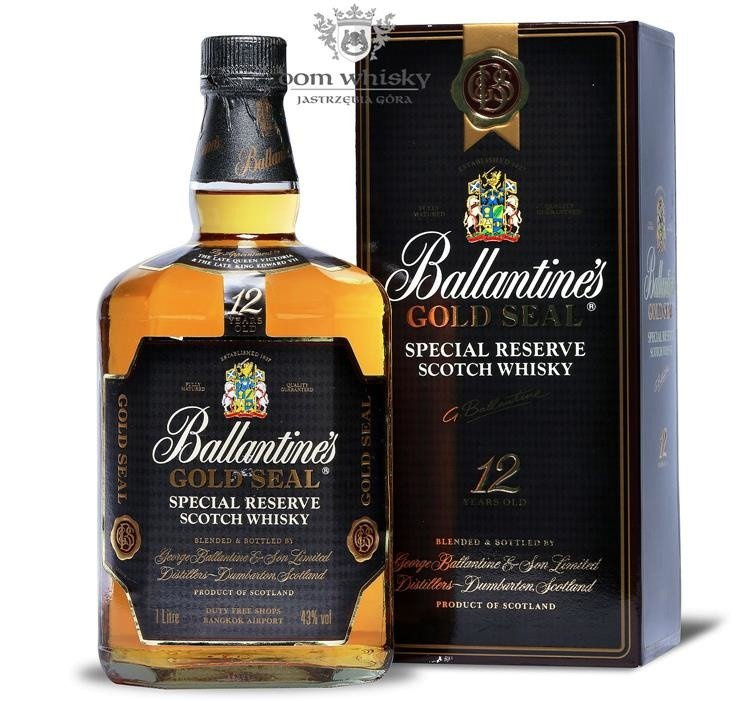 Ballantine's 12letni Gold Seal / 43 / 1,0l Dom Whisky