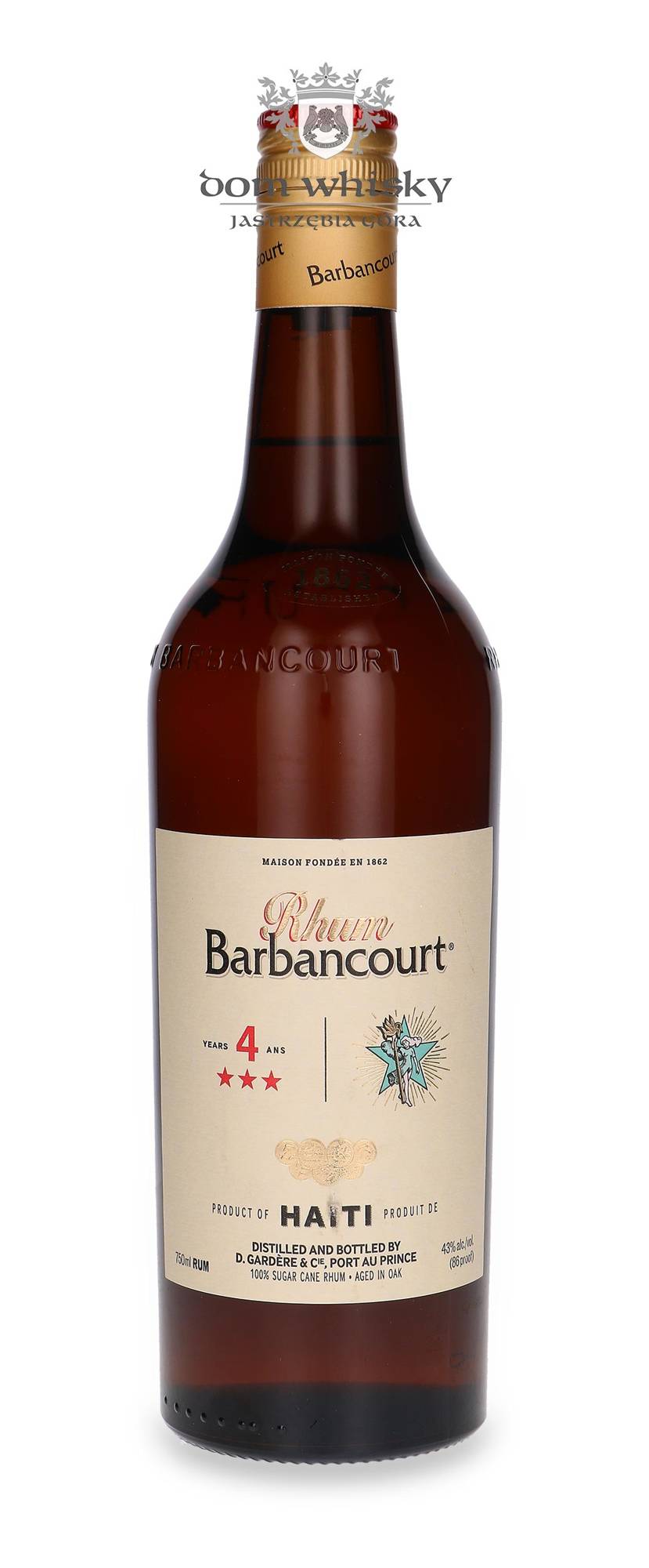 Rhum Barbancourt 4 Year 3 Star Rum 750ml -, Haiti