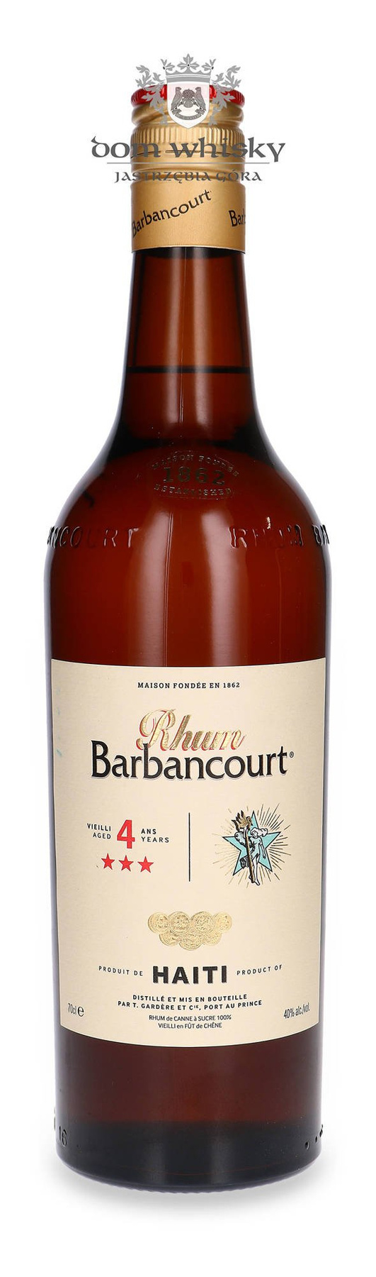 Barbancourt 4letni, 3 Star Haiti Rhum / 40 / 0,7l Dom Whisky