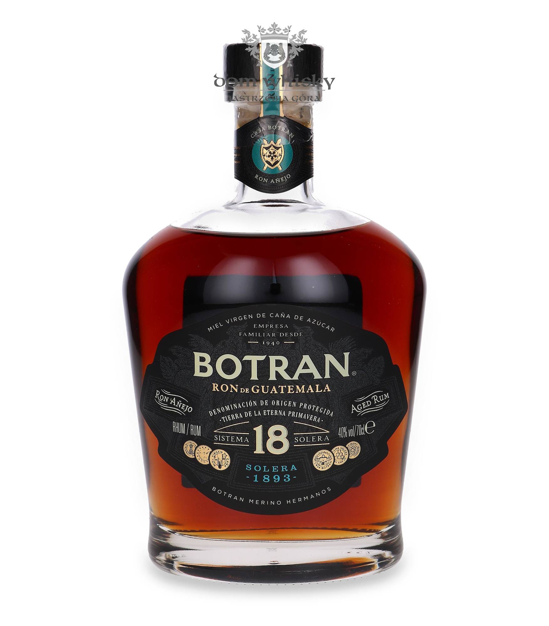 Whisky Anejo / 18 40% Dom Ron Botran | 0,7l Solera / Sistema (Guatemala)