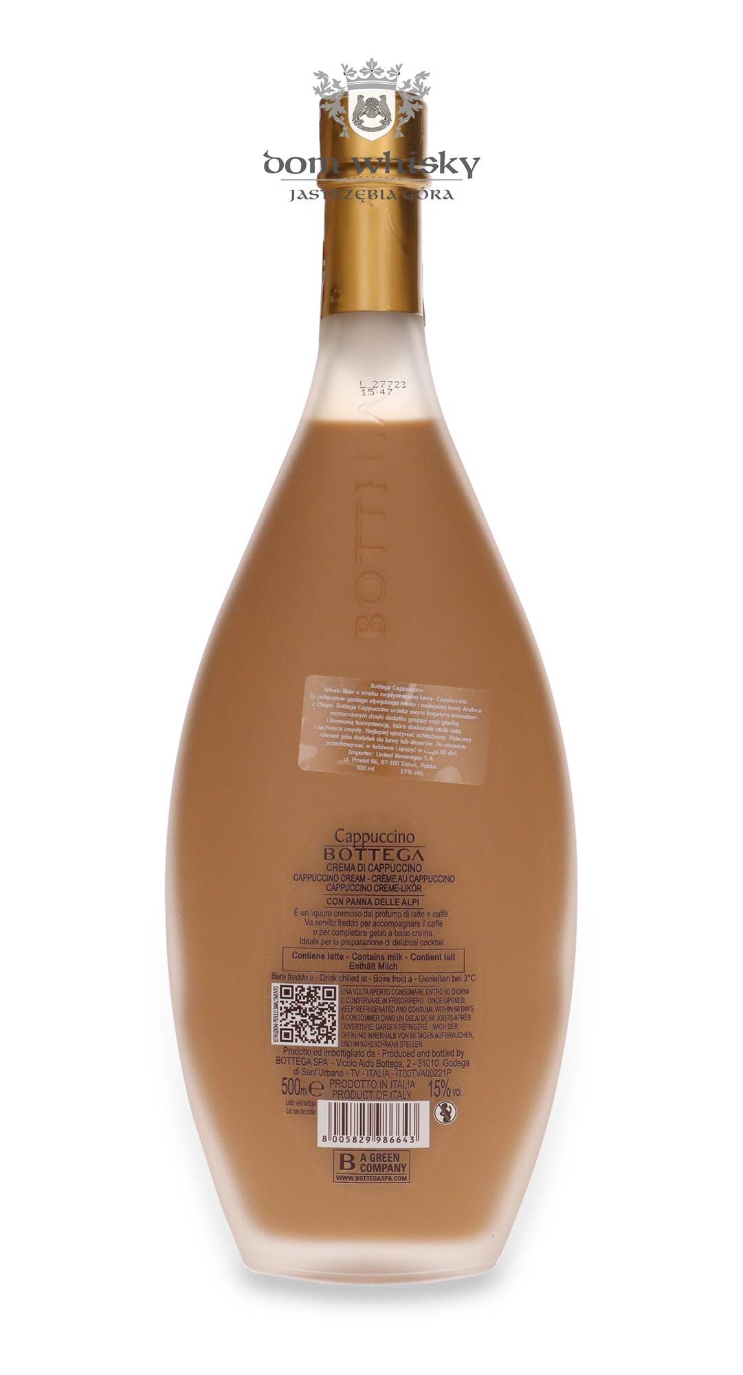 Bottega / | / Liqueur 0,5l 15% Whisky Cappuccino Dom