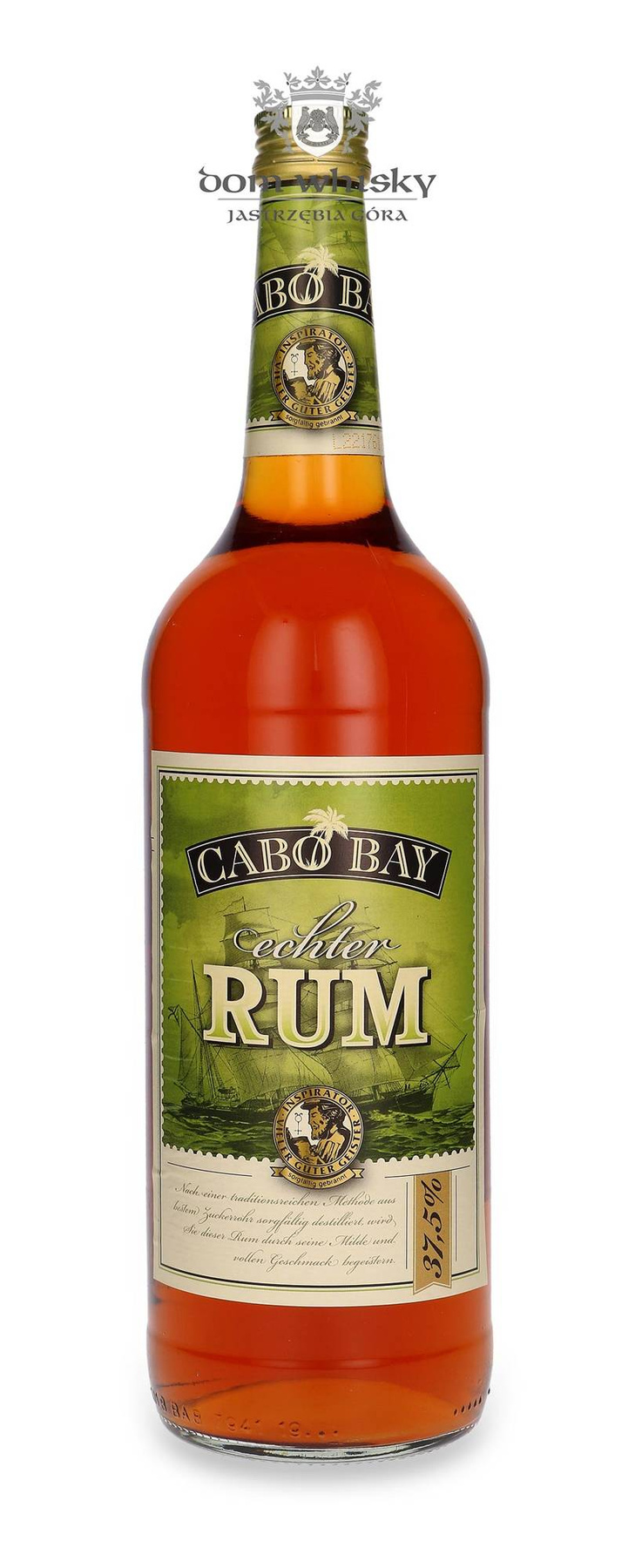 Cabo Bay Echter Rum / 37,5%/ 1,0l | Dom Whisky