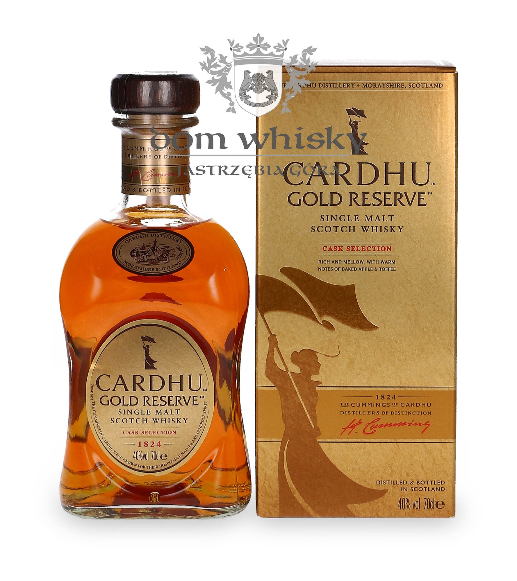 Whisky Cardhu 12YO Single Malt 0,7l 40% + 2 szklanki