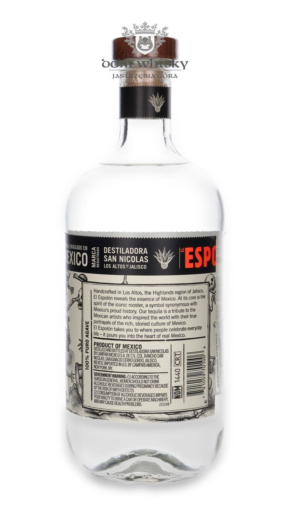 Espolon Tequila Blanco 100 Puro Agave/ 40 / 1,0l Dom Whisky