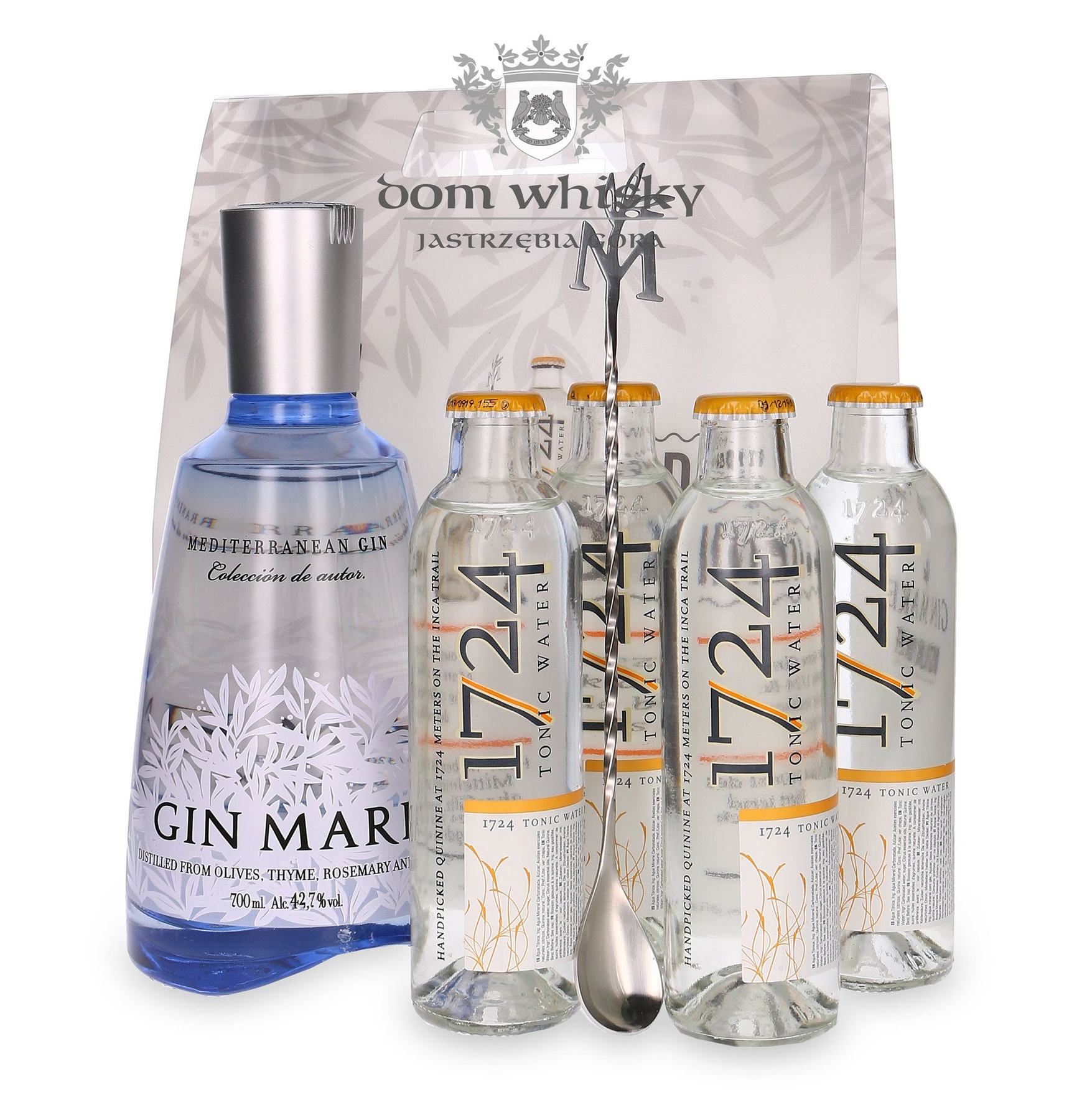 Gin Mare Mediterranean Gin (with 1724 Tonic Water) / 42,7/ 0,7l Dom