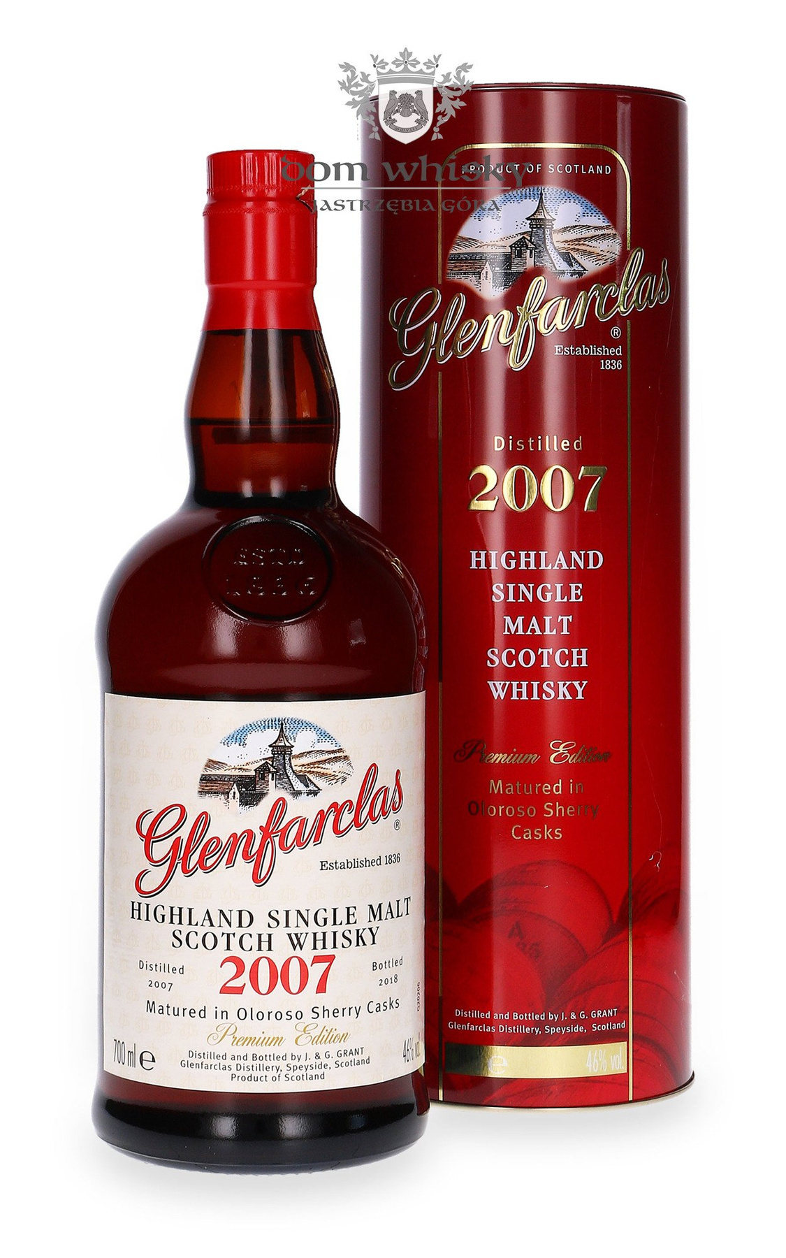 Glenfarclas 2007 (Bottled 2018) Oloroso Sherry Casks / 46/ 0,7l Dom