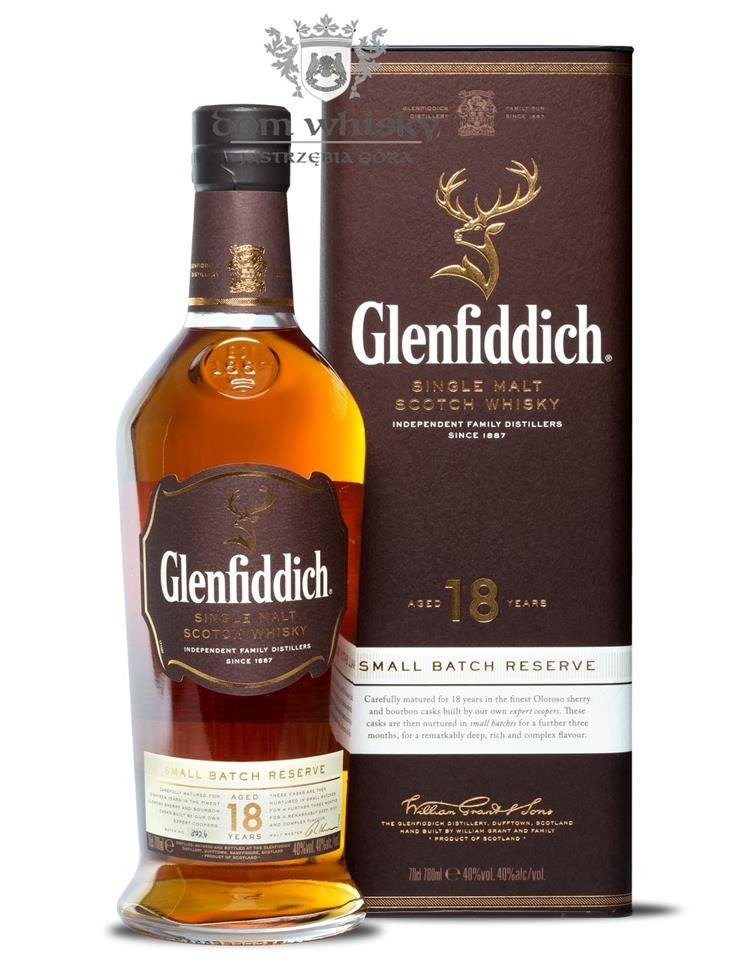 Glenfiddich 18 Letni Small Batch Reserve 40 0 7l Dom Whisky