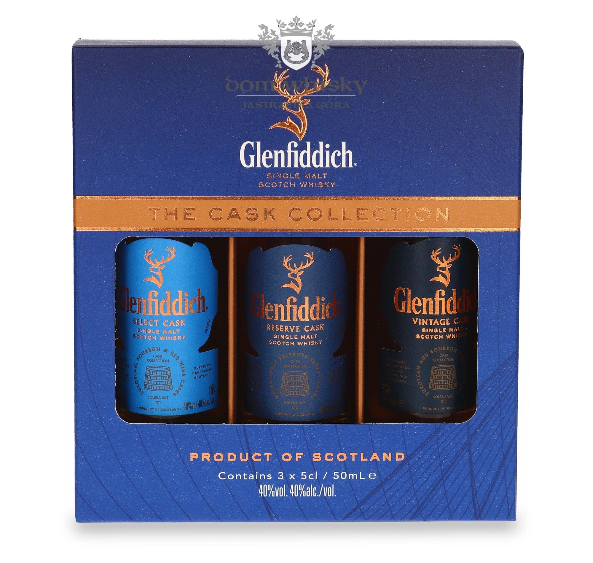 Glenfiddich Cask Collection Mini Set 40 3 X 005l Dom Whisky 