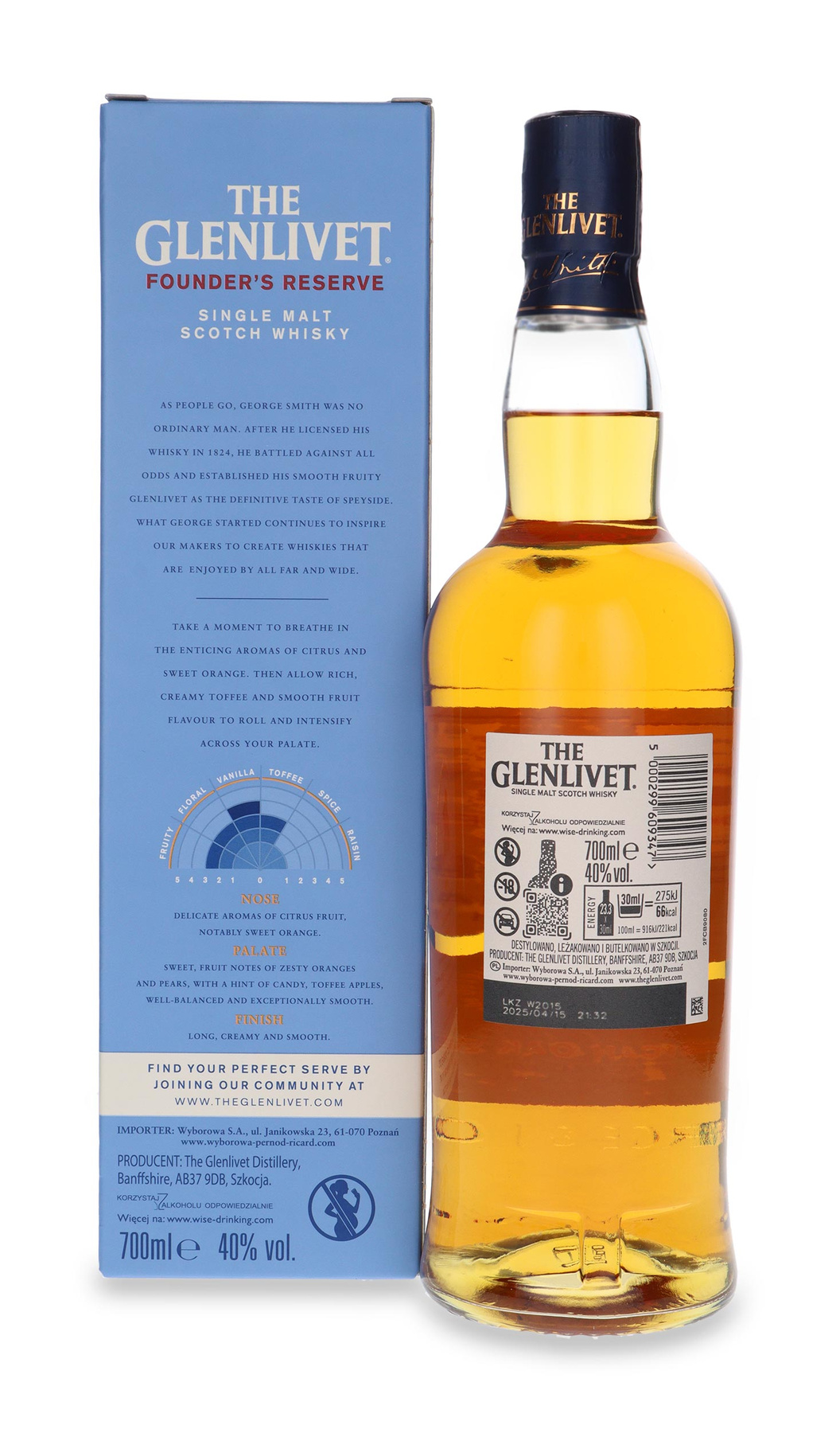 Glenlivet Founder's Reserve / 40 / 0,7l Dom Whisky