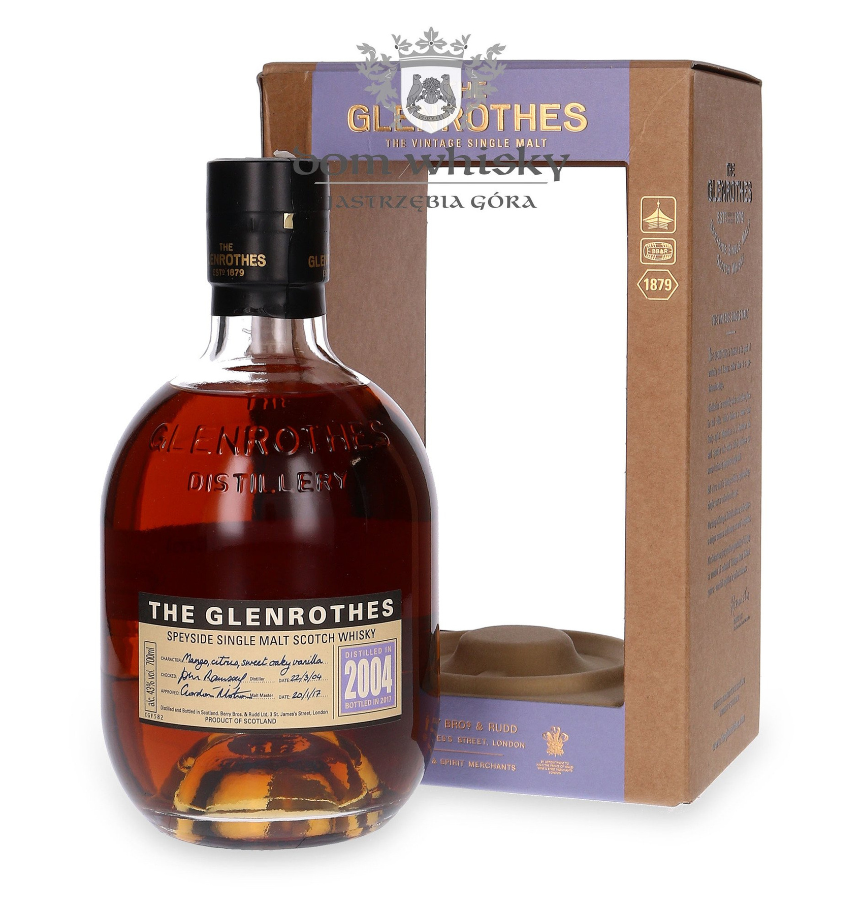 Glenrothes 2004 (Bottled 2017) / 43 / 0,7l Dom Whisky