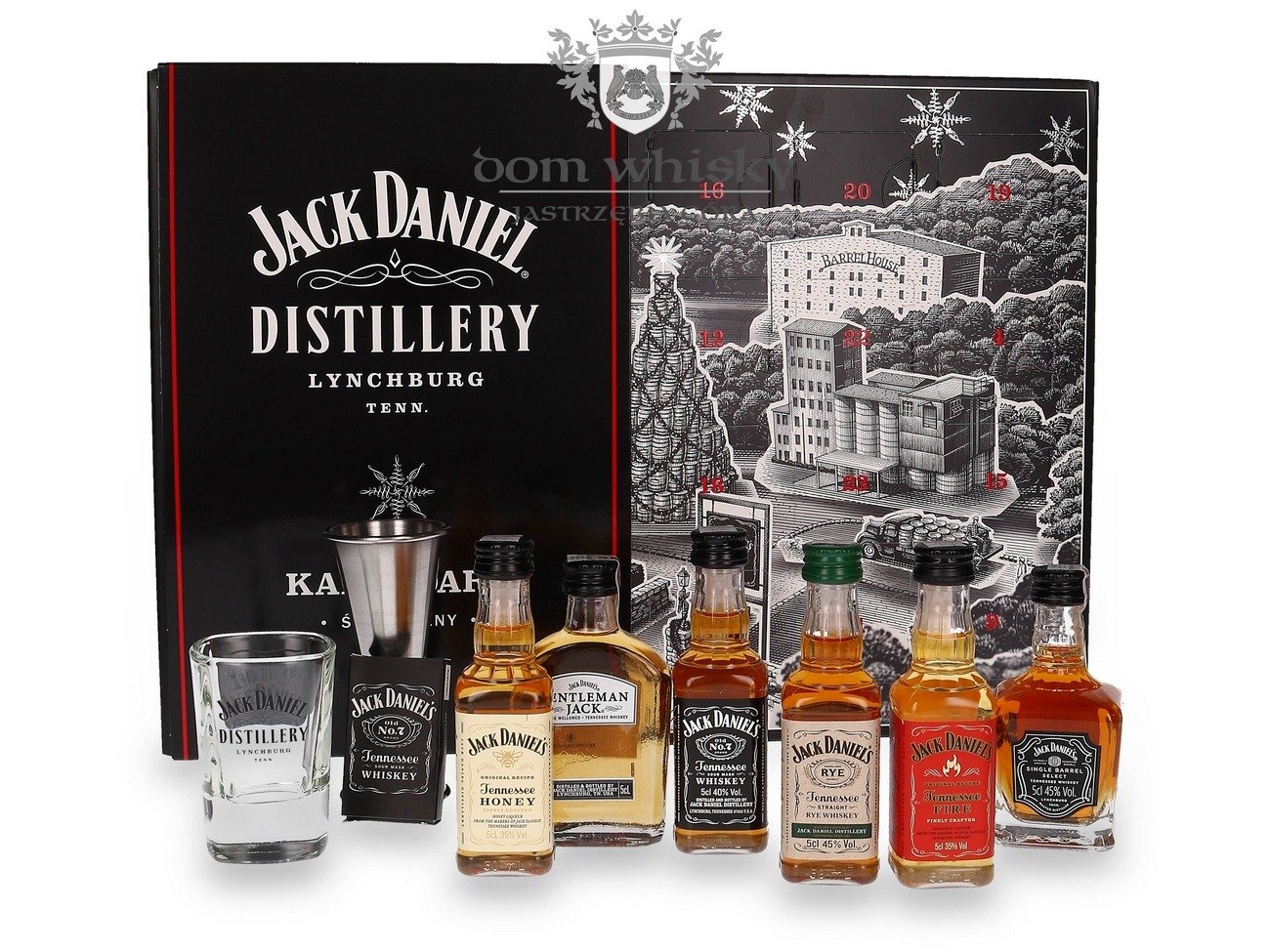 Jack Daniel S Kalendarz Adwentowy Holiday Countdown 21 X 0 05l Miniaturki 35 45 Dom Whisky