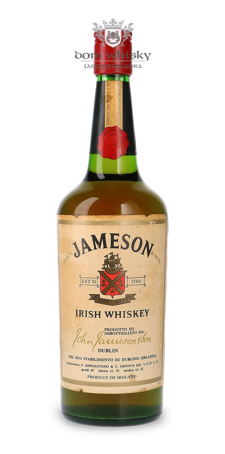 Jameson Irish Whiskey Old Bottle / 43 / 0,75l Dom Whisky