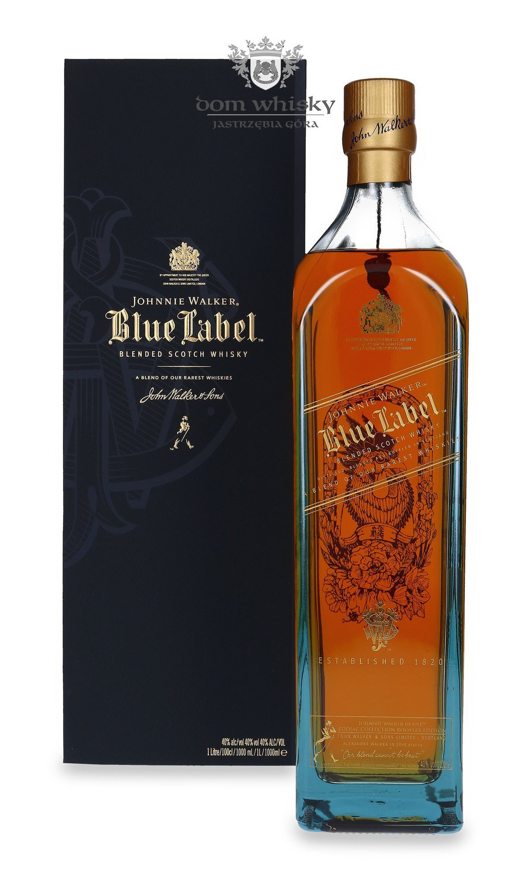 Johnnie Walker Blue Label Zodiac Collection Rooster / 40 / 1,0l Dom