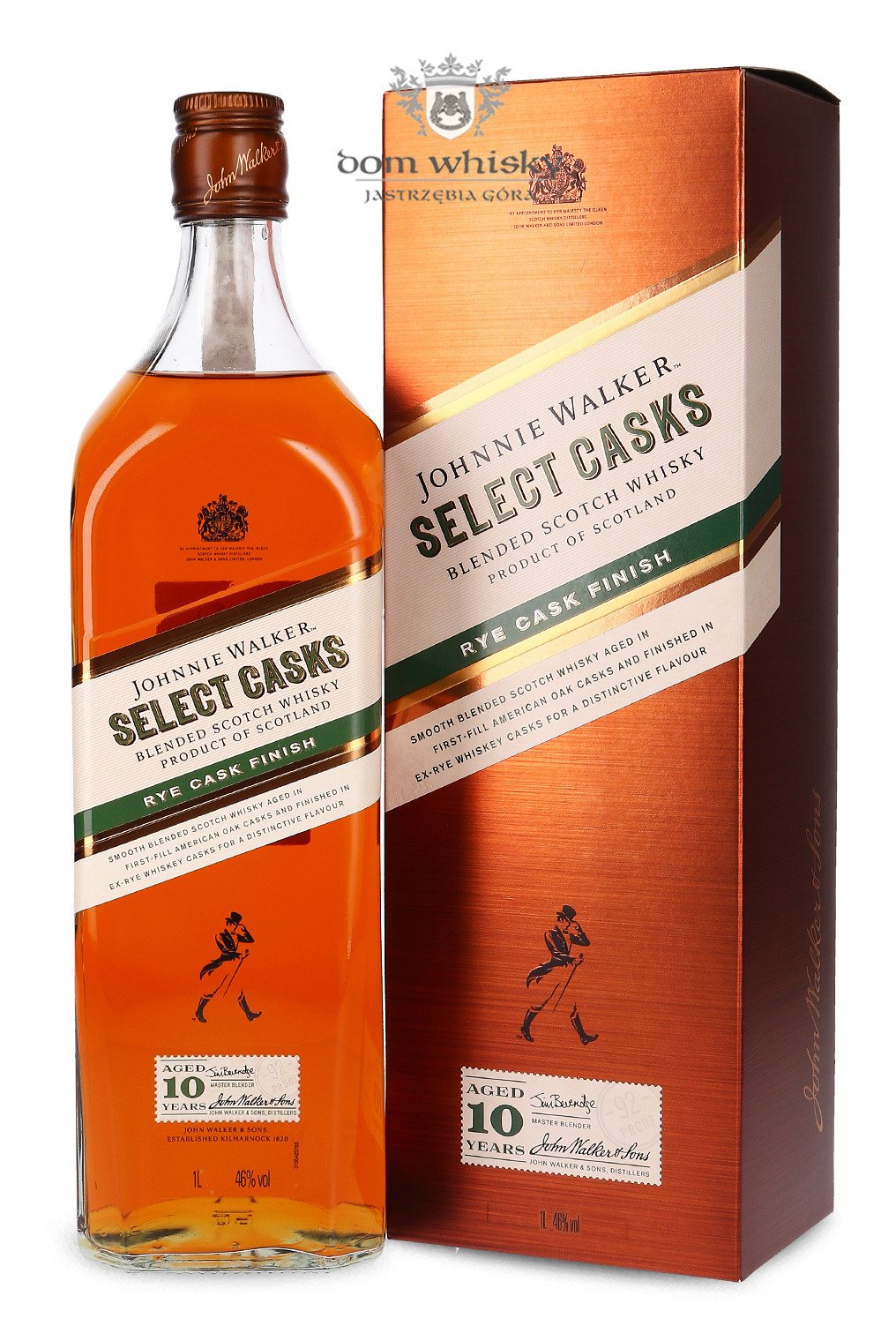 Johnnie Walker Select Cask Rye Cask Finish, 10letni / 46 / 1,0l Dom