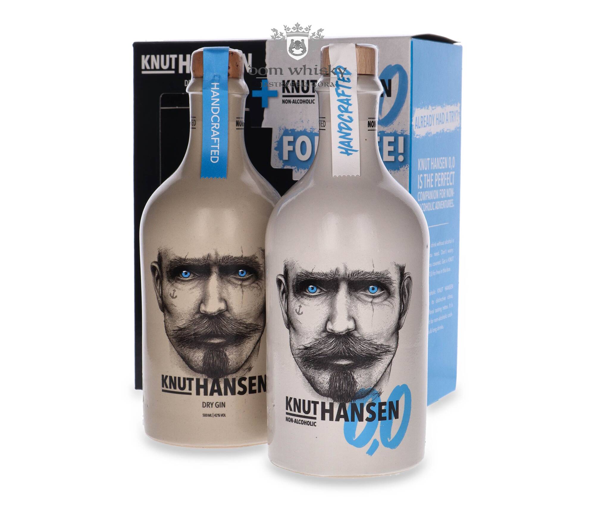 Knut Hansen Dry Gin + Knut Hansen Alkohol Free / 42% / 1,0l | Dom Whisky