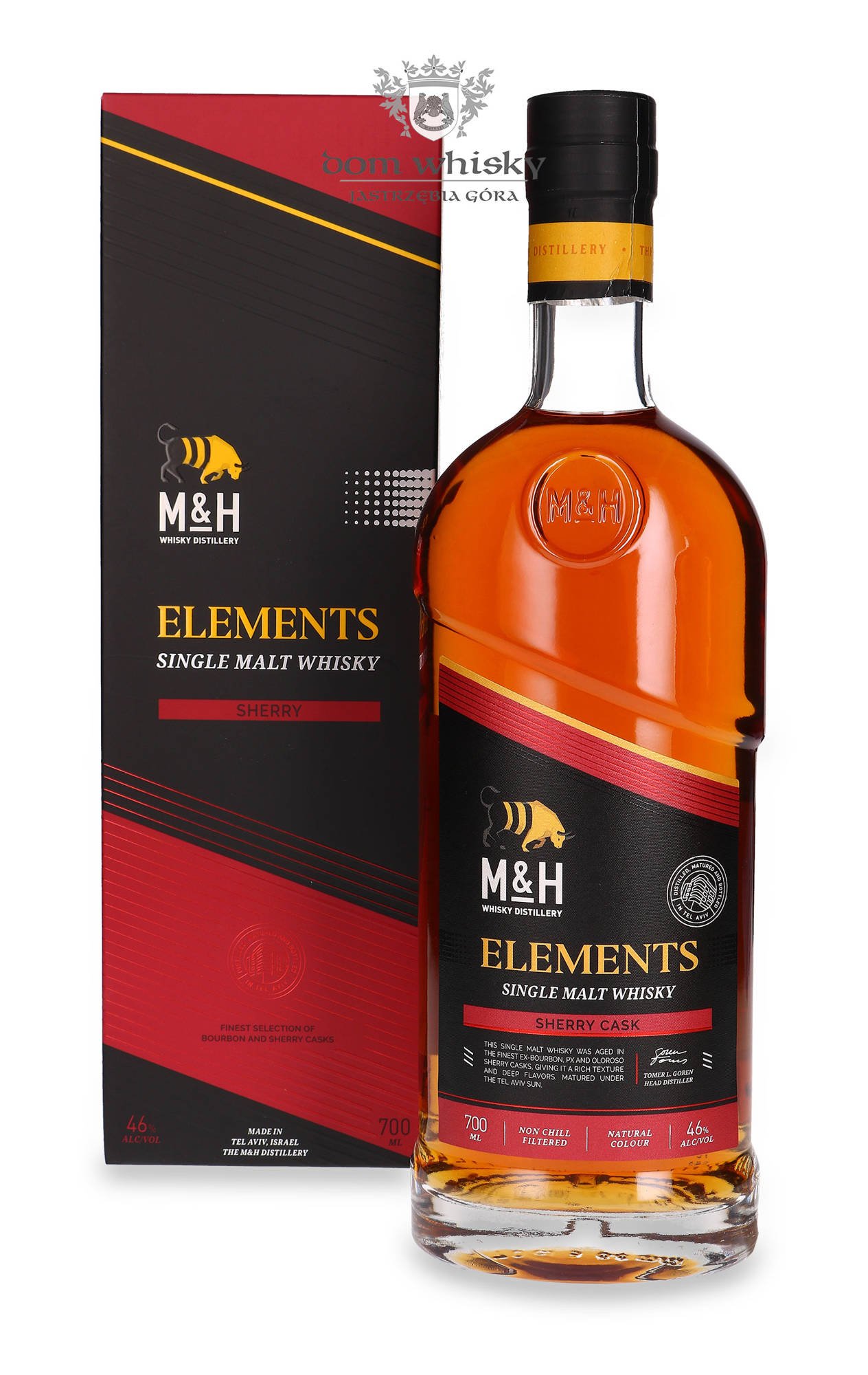 Mandh Elements Sherry Kosher Single Malt 46 07l Dom Whisky