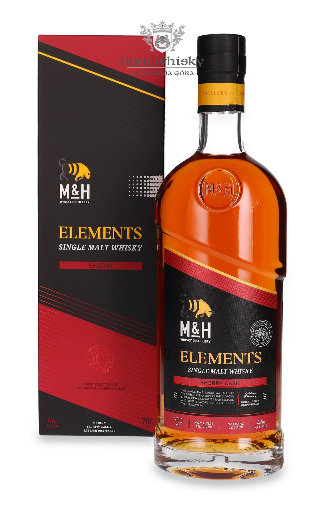 M&H Elements Sherry Kosher Single Malt (Israel) / 46/ 0,7l Dom Whisky