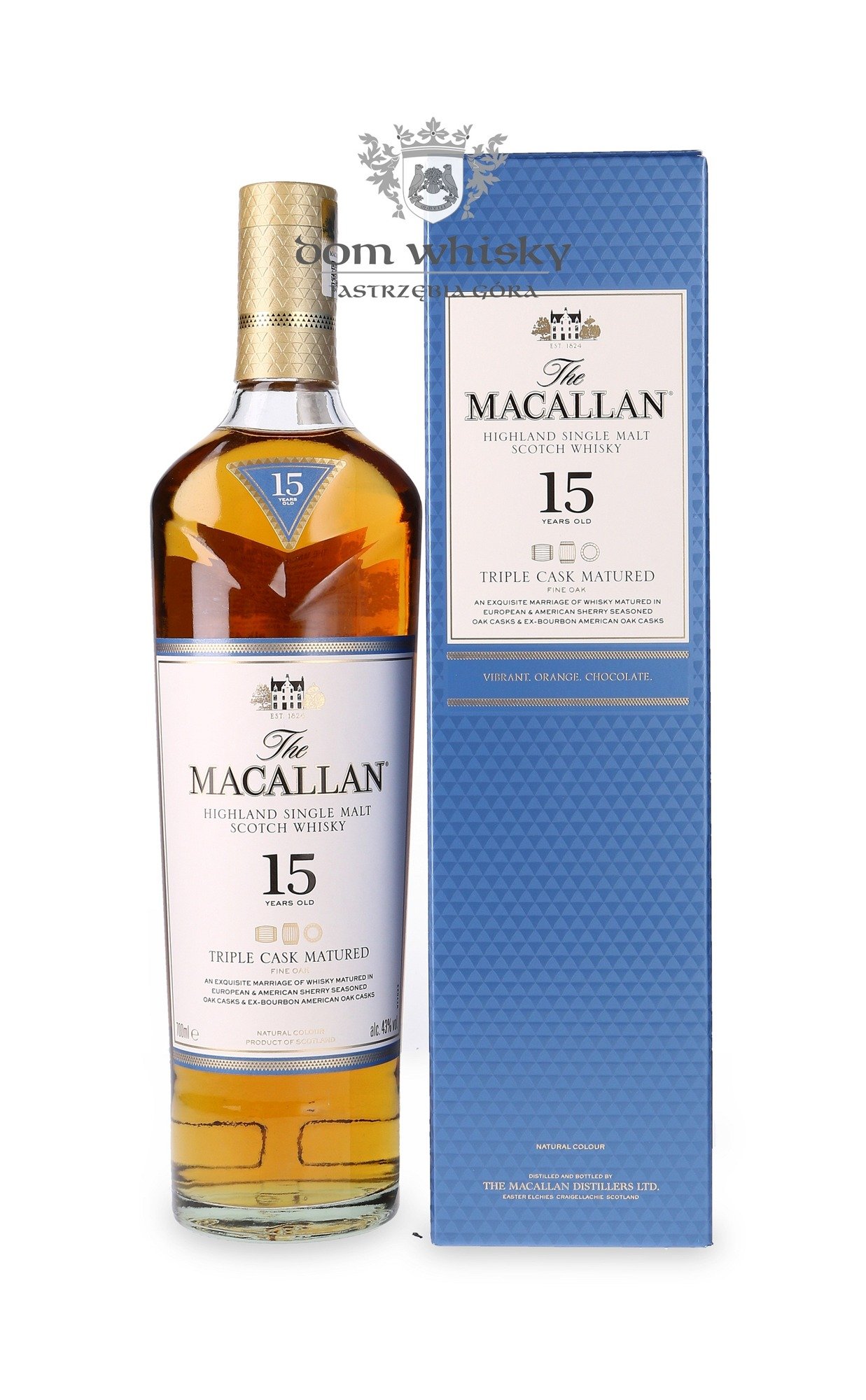 Macallan 15 Letni Fine Oak Triple Cask Matured 43 0 7l Dom Whisky