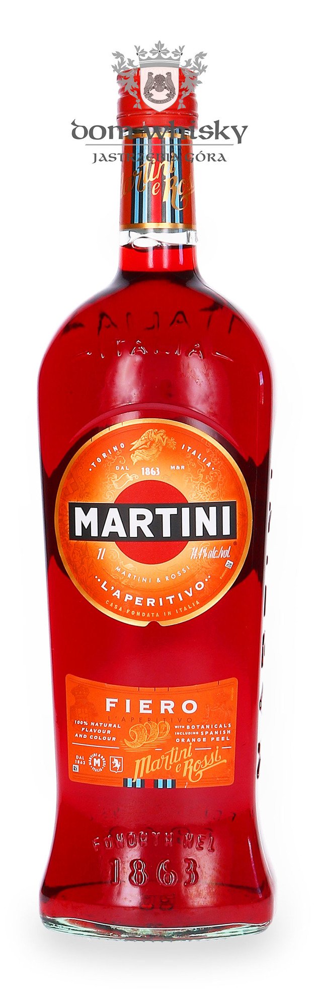 Martini Fiero Vermouth L Dom Whisky