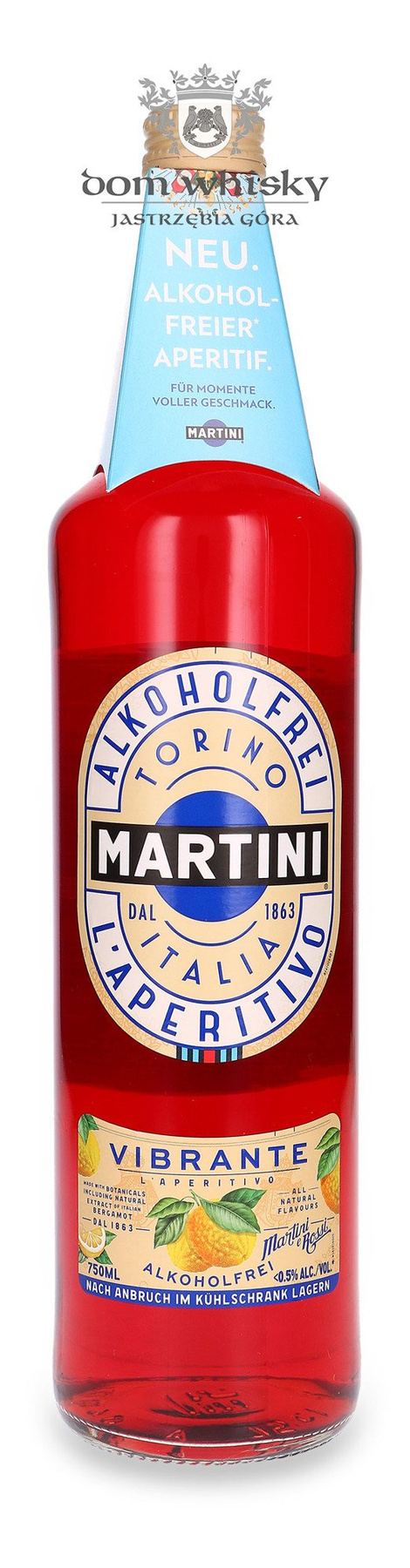 Martini Vibrante Alkoholfrei / 0,0 / 0,75l Dom Whisky