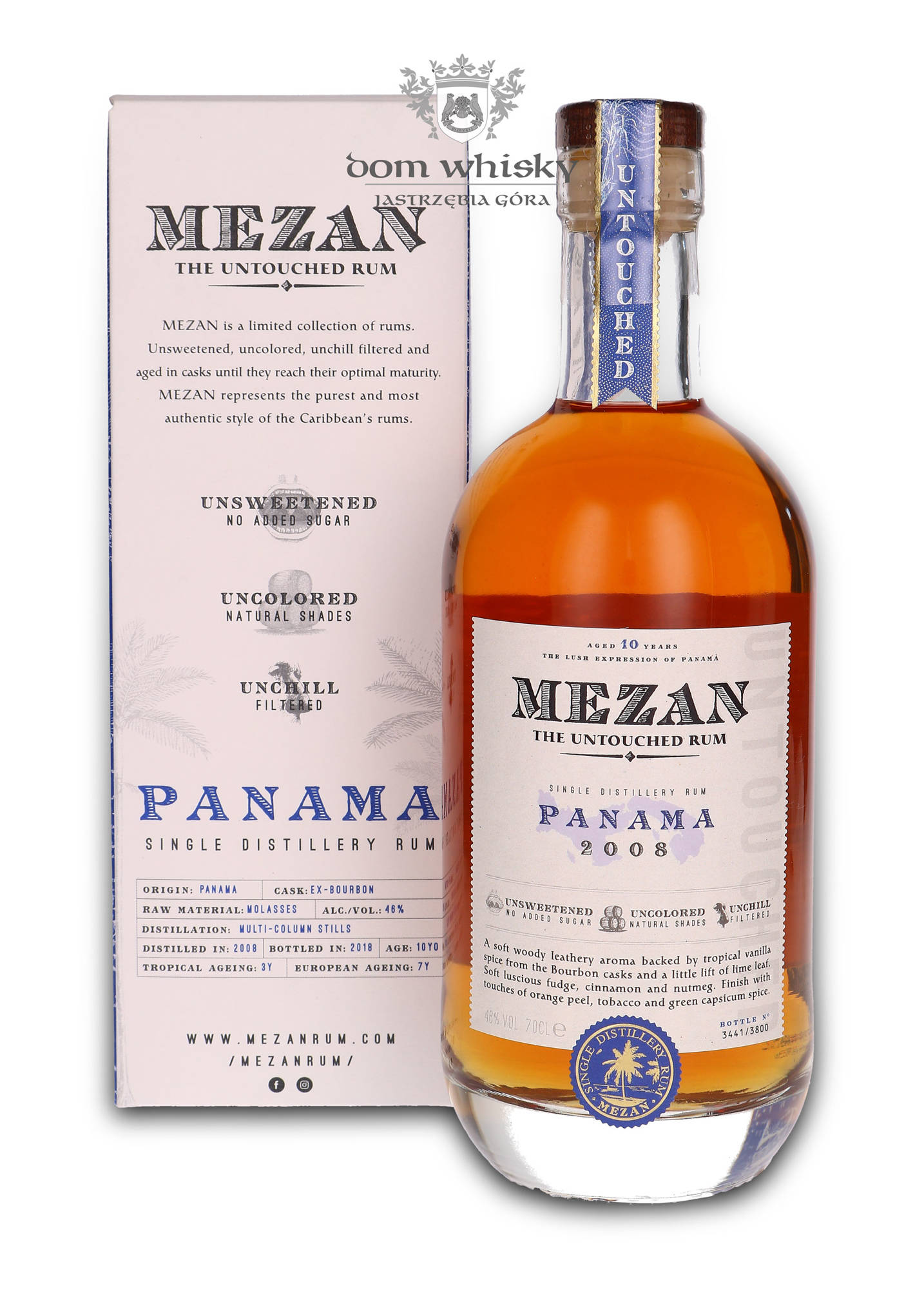 The Untouched Jamaica 0,7l Panama Dom 46% / / Rum Whisky | Mezan 2008