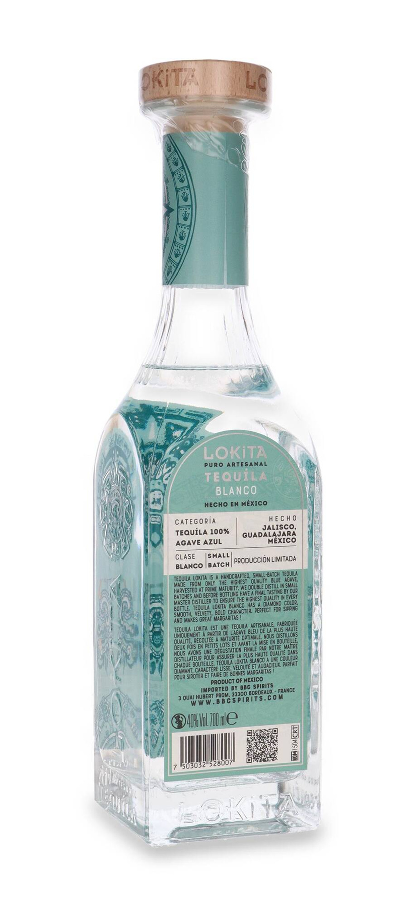 Tequila Lokita Blanco 100 Agave Azul / 40 / 0,7l Dom Whisky