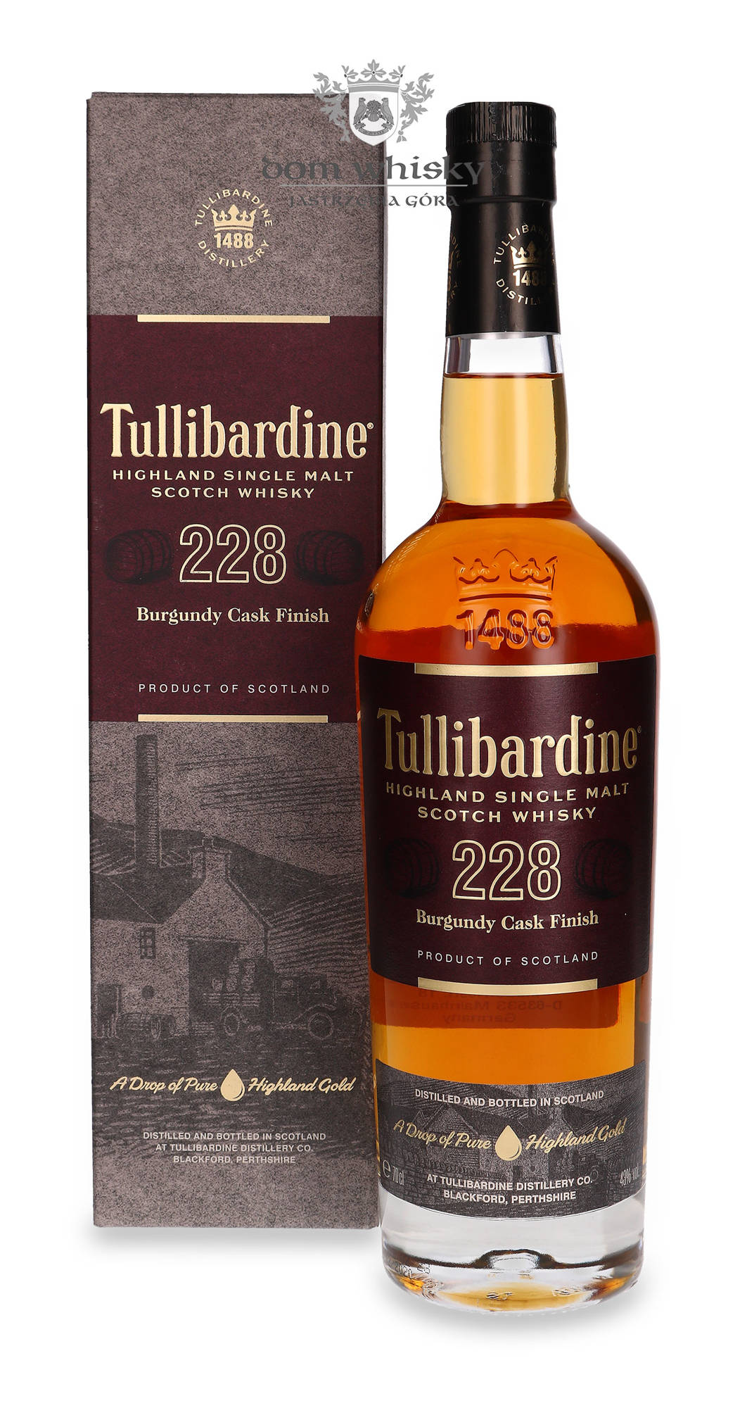 Tullibardine 228 Burgundy Cask Finish / 43% / 0,7l | Dom Whisky