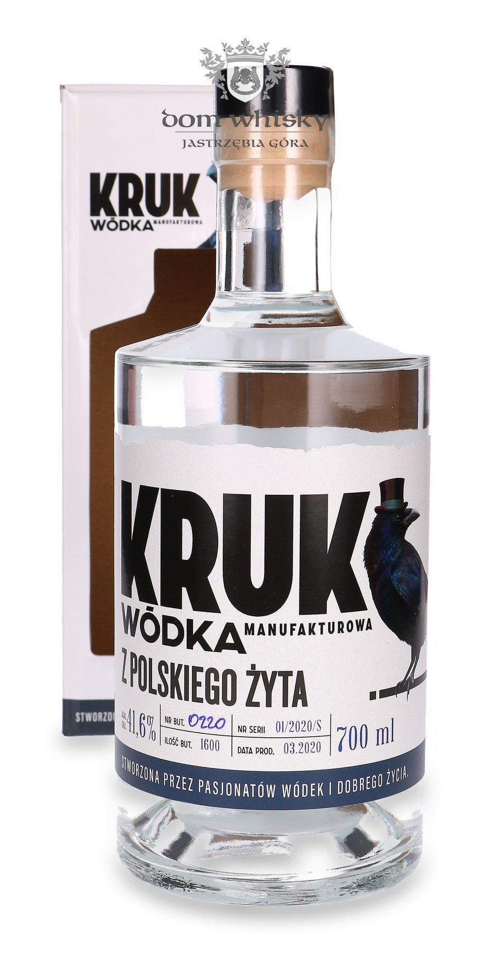 Accidentally Eyesight Mercury Wódka Kruk z Polskiego Żyta 2020 /karton / 41,6% / 0,7l | Dom Whisky
