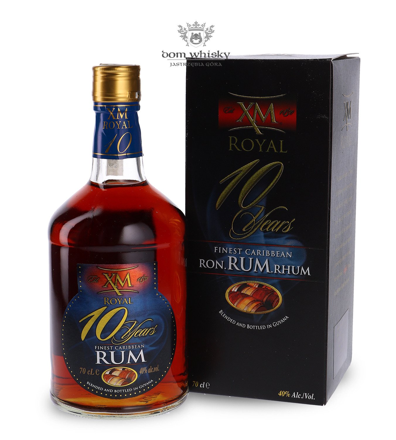 Dom / 10-letni Carribbean XM / 40% Royal | Finest Rum Whisky 0,7l