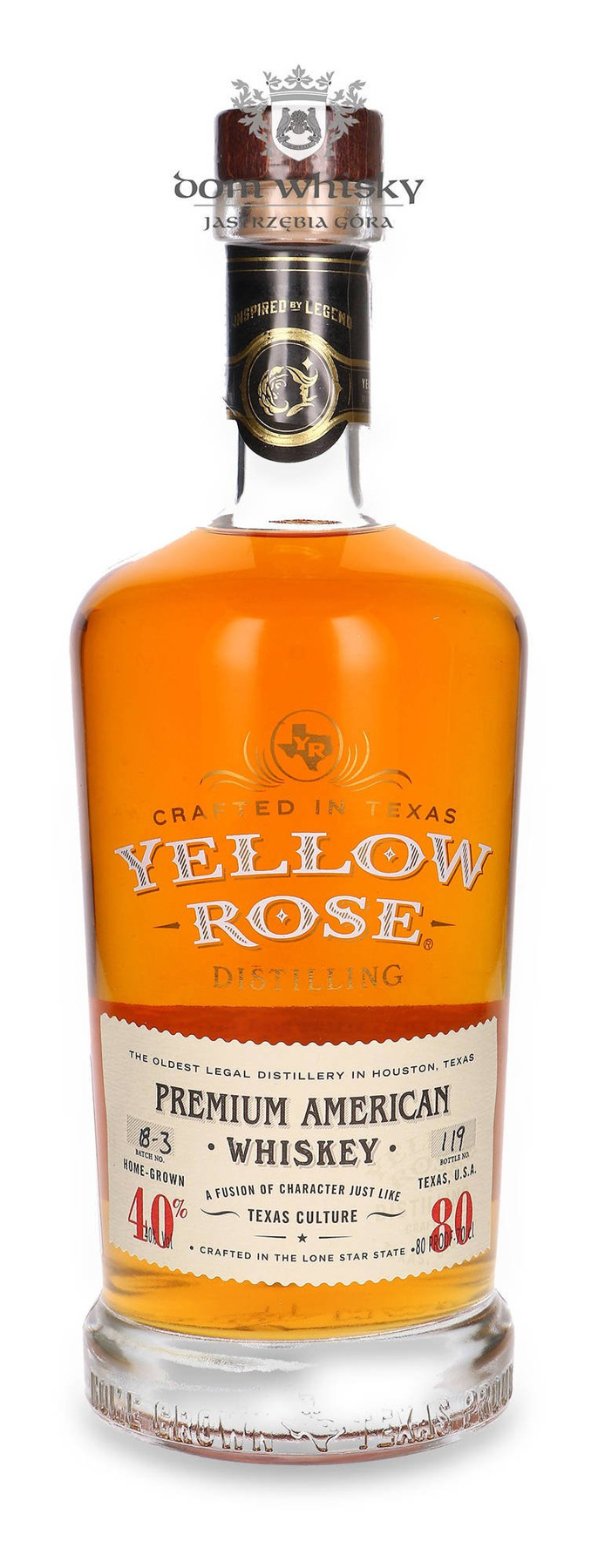 Yellow Rose Texas Premium American Whiskey Batch No 183 / 40/ 0,7l