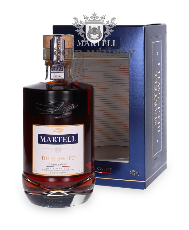  Cognac  Martell Blue Swift Spirit Drink (Cognac V.S.O.P. Finished in Bourbon Barrels) /40%/ 0,7l  	 