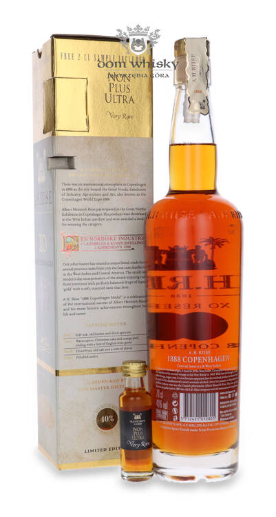 A.H. Riise 1888 Copenhagen Gold Medal Rum + miniaturka / 40% / 0,7l