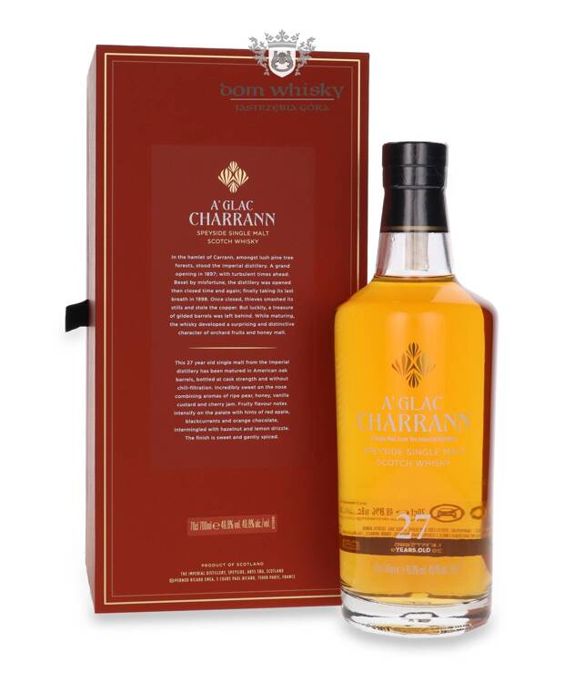 A'Glac Charrann 27-letni Secret Speyside Collection / 49,8%/ 0,7l 		