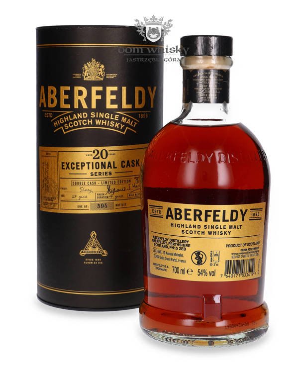 Aberfeldy 20-letni Exeptional Cask Series / 54%/ 0,7l	