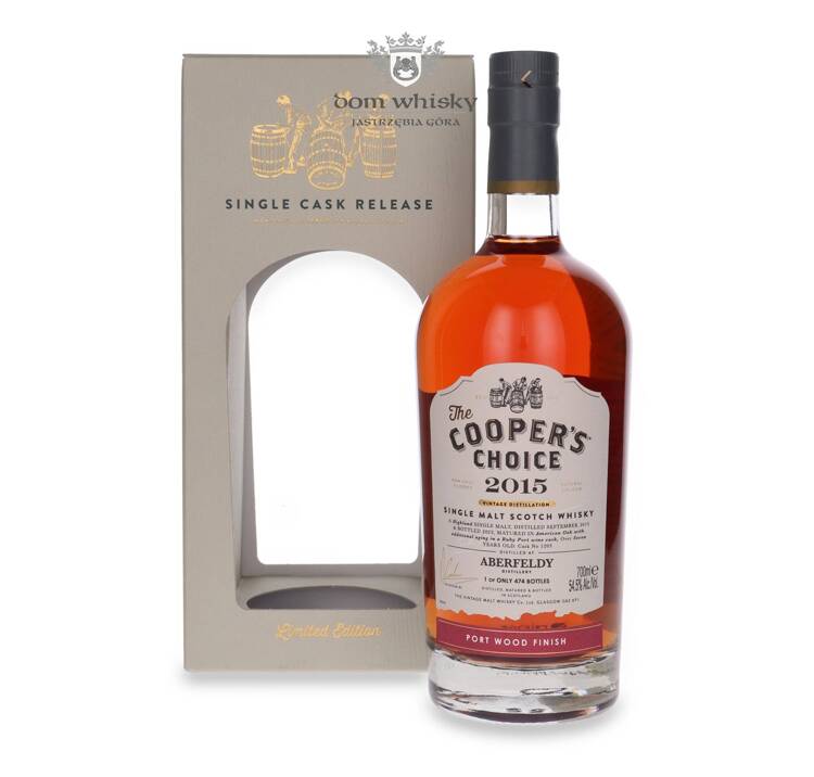 Aberfeldy 7-letni (D.2015, B.2023) Port Wood Finish The Cooper’s Choice / 54,5%/ 0,7l