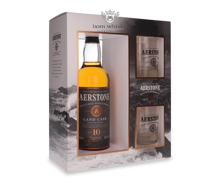 Aerstone Land Cask 10-letni + 2 szklanki / 40% / 0,7l