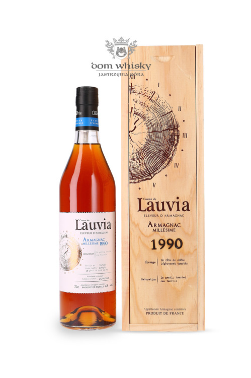 Armagnac Comte de Lauvia Vintage 1990, 18-letni / 43% / 0,7l