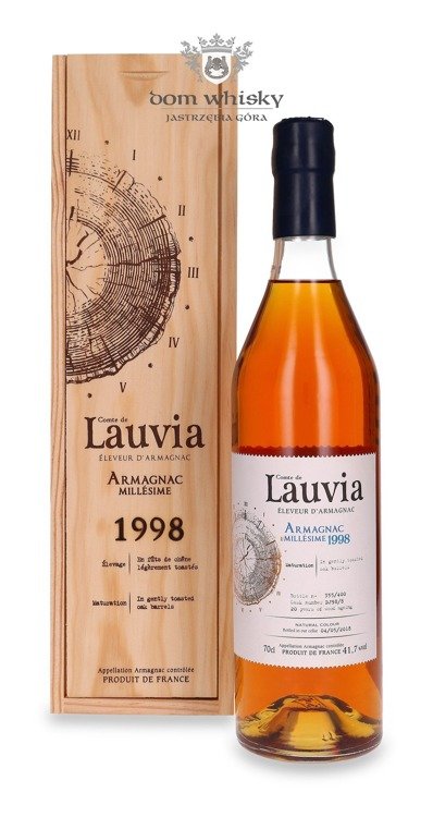 Armagnac Comte de Lauvia Vintage 1998, 20-letni / 41,7% / 0,7l