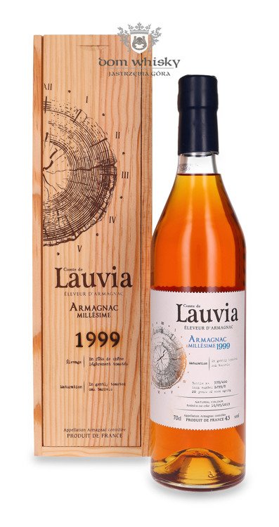 Armagnac Comte de Lauvia Vintage 1999, 20-letni / 43% / 0,7l