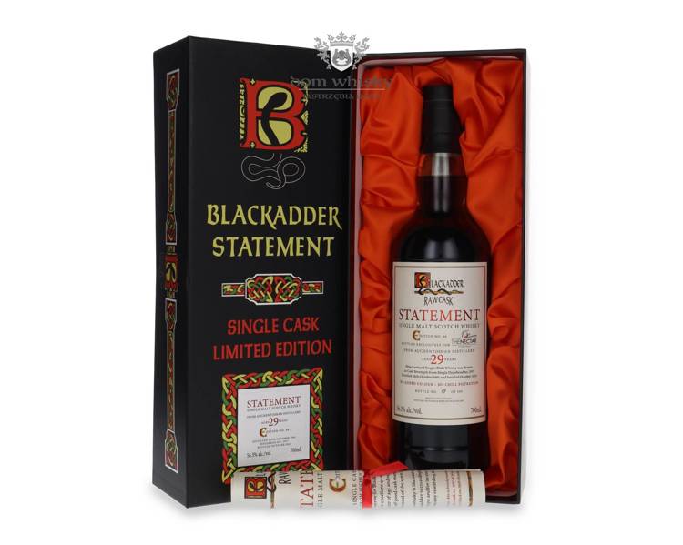 Auchentoshan 29-letni (D.1991, B.2021) Blackadder Raw Cask, The Nectar 15th Anniversary / 56,3% / 0,7l