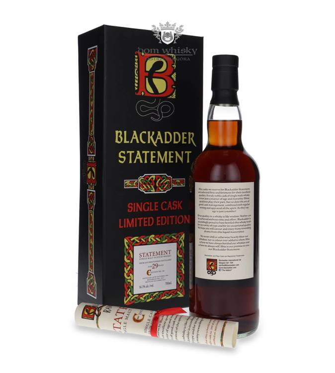 Auchentoshan 29-letni (D.1991, B.2021) Blackadder Raw Cask, The Nectar 15th Anniversary / 56,3% / 0,7l