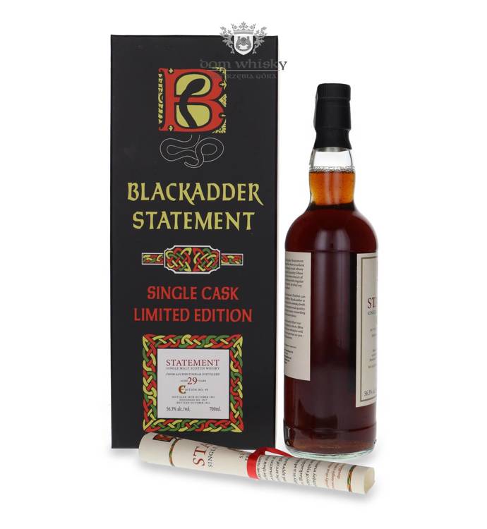 Auchentoshan 29-letni (D.1991, B.2021) Blackadder Raw Cask, The Nectar 15th Anniversary / 56,3% / 0,7l