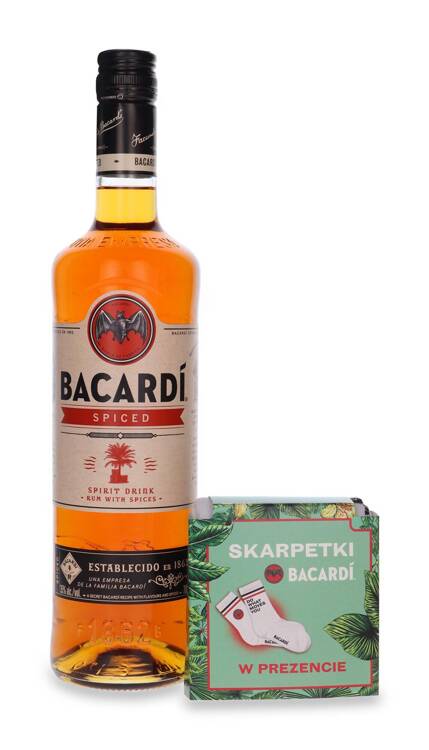 Bacardi Spiced Rum + skarpetki / 35% / 0,7l