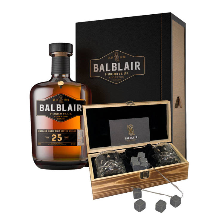 Balblair 25-letni / 46% / 0,7l + skrzynka do whisky w prezencie!