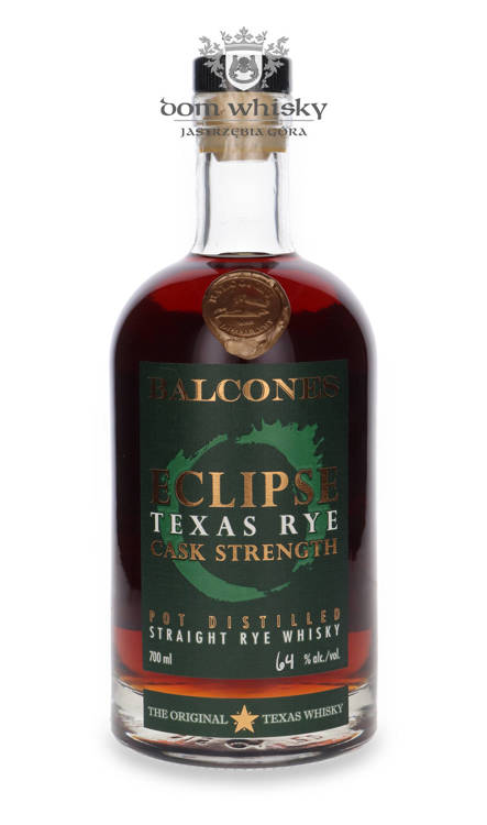 Balcones Eclipse Texas Rye Cask Strength / 64%/ 0,7l