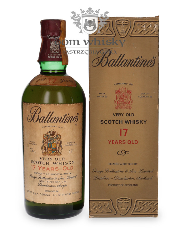 Ballantine’s 17-letni (Bottled 1970s) / 43%/ 0,75l
