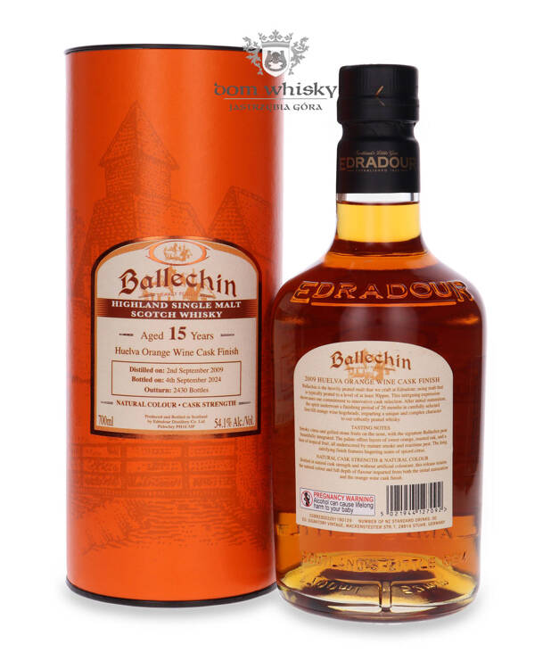 Ballechin 15-letni (D.2009, B.2024) Huelva Orange Wine Cask Finish / 54,1% / 0,7l