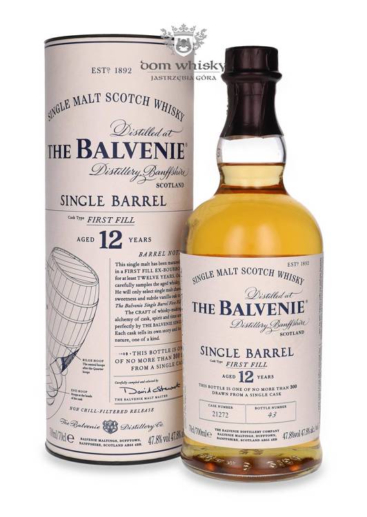 Balvenie 12-letni Single Barrel First Fill, Cask # 21272 /47,8%/ 0,7l	
