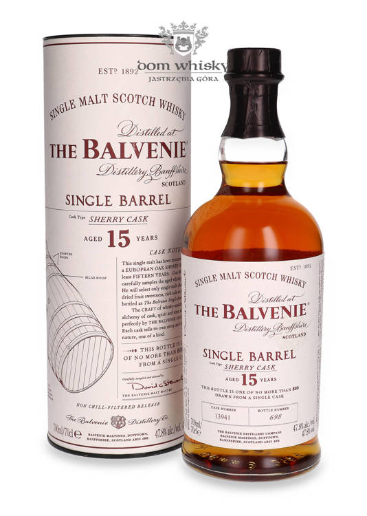Balvenie 15-letni Single Barrel (Sherry Cask # 13941) /47,8%/ 0,7l