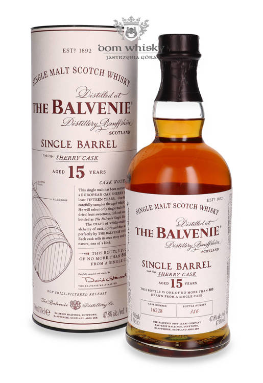 Balvenie 15-letni Single Barrel (Sherry Cask # 16228) /47,8%/ 0,7l
